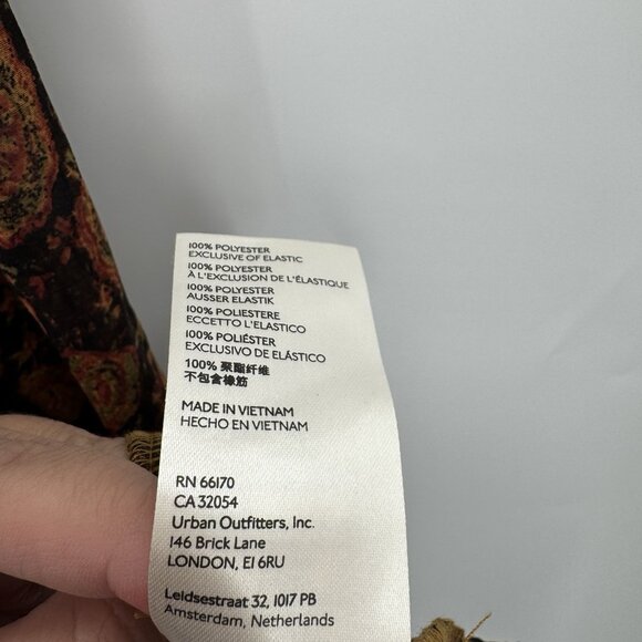 Free People Merrie Mix Print Tunic Top In Bronze Combo Floral Size S Small NWT - Picture 9 of 12